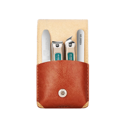 Manicure Set 4 in 1 Professional leather case Stainless Steel Nail Clippers Personal Care Tool