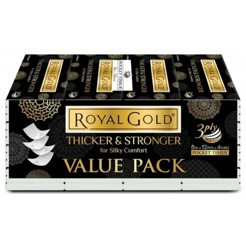 Royal Gold Luxurious Pocket Tissue White