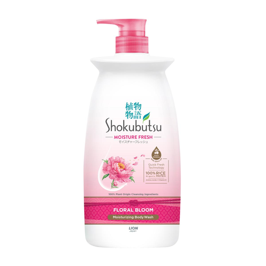 SHOKUBUTSU BODY SHOWER FOAM FLORAL BLOOM 900ML