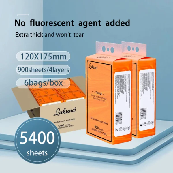 5400 Sheets 4 Ply Facial Tissue Deluxe Comfort Tissue