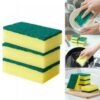 Household Cleaning Sponge Block Kitchen Decontamination Dishwashing Wipe 5 Pack